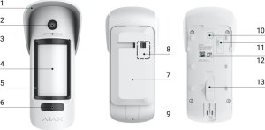 Ajax DETECTOR WRL MOTIONCAM/OUTDOOR WHITE 38192 AJAX 3