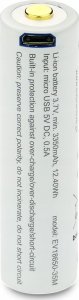 EverActive everActive USB įkraunamas 18650 3,7V 3500mAh akumuliatorius su PCM 5