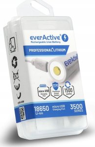EverActive everActive USB įkraunamas 18650 3,7V 3500mAh akumuliatorius su PCM 9