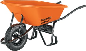 Truper Profesjonalny wózek z pojemnikiem plastikowym HDPE i z mocnymi metalowymi uchwytami 100L Expert Expert® 2