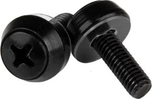 StarTech STARTECH.COM M5 x 12mm - Montageschrauben - 50er Pack -  Schwarz - M5 Schrauben f�r Server Racks 1