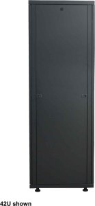 Intellinet Network Solutions INTELLINET 48,3 cm 19Zoll Netzwerkschrank Basic Line 32 HE 1588x600x800mm HxBxT Flatpack Traglast 600kg schwarz 1