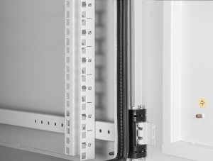 Szafa Intellinet Network Solutions INTELLINET IP55 48,26cm 19 cali rozdzielnica ścienna 9 HE 600mm głęboki jednostka chłodząca na dachu obudowa pyłoszczelna i wodoodporna szary RAL7035 6