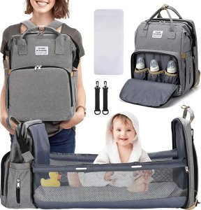 ER4 PLECAK MAMY TORBA ORGANIZER PRZEWIJAK ŁÓŻECZKO ŁÓŻKO TURYSTYCZNE 5w1 2