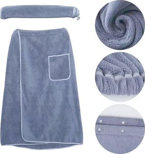 ER4 RĘCZNIK KĄPIELOWY KILT TUNIKA DO SAUNY SZLAFROK SPA SIŁOWNIA BASEN 2