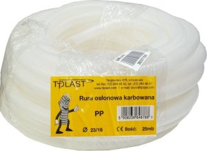 TT Plast Rura karbowana przezroczysta 23mm RKLF 23/18 25m 1