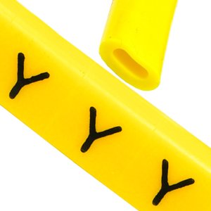 Ergom Oznacznik przewodów OZ-0 Y żółte 100szt 1