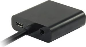 Adapter AV Equip HDMI - D-Sub (VGA) + Jack 3.5mm czarny (11903607) 4