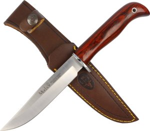 Muela Nóż Muela Brown Coral Wood, Satin X50CrMoV15 (GRED 3