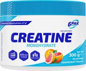 6PAK Nutrition 6PAK Creatine Monohydrate Kreatyna o smaku grejfrutowym 300g 1