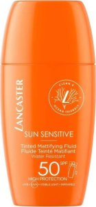 Lancaster Lancaster Sun Sensitive Tinted Mattifying Fluid SPF50 tonujący fluid matujący do twarzy 30ml 1