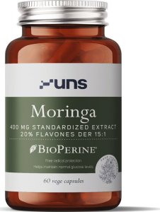 UNS UNS Moringa 400mg Standardized Extract 20% Flavones Der 15:1 60vegcaps 1