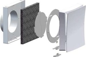 Vents Nawiewnik z kratką regulacyjną wewnętrzną i kratką okrągłą PS 100WH 3