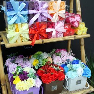 Bispol Zestaw 9 Mydlanych Kwiatów - Czerwone Róże 3