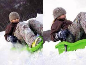 Prosperplast Sanki Ślizg Bobslej z hamulcami Szybki jeździk Race S 3