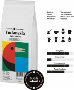 Kawa ziarnista Kiwi Garden Kawa ziarnista specialty ROBUSTA INDONESIA 2x1kg 4
