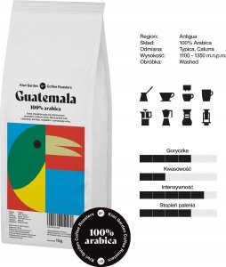 Kawa ziarnista Kiwi Garden Kawa ziarnista Świeżo Palona PERU + GWATEMALA 2kg 5