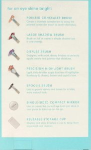 EcoTools Brighter Tomorrow Set EcoTools: EcoTools, Pointed, Concealer Brush + EcoTools, Large, Eyeshadow Brush + EcoTools, Diffuse, Eyeshadow Brush + EcoTools, Precision, Highlighter Brush + EcoTools, Spoolie, Eyebrow Brush + Compact Mirror, Single-Sided 2