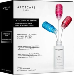 Apot.Care My Clinical Serum Set Apotcare: Vitamin B3, Vitamin B3, Anti-Redness, Serum, For Face, 10 ml + Vitamin A, Retinoid, Anti-Wrinkle, Serum, For Face, 10 ml + Hyaluronic, Hyaluronic Acid, Anti-Ageing, Day & Night, Serum, For Face, 10 ml For Women 2