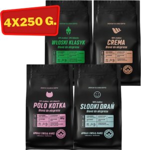 Kawa ziarnista Coffee Hunter Zestaw Degustacyjny Kaw Blends 4 X 250 g KAWA ZIARNISTA 1