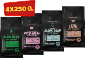 Kawa ziarnista Coffee Hunter Zestaw Degustacyjny Kaw Blends 4 X 250 g KAWA ZIARNISTA 2
