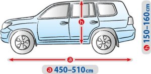 Kegel-Błażusiak Pokrowiec plandeka na samochód XL (SUV/off-road) 450-510 cm 3