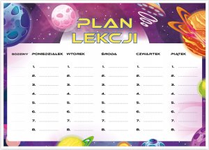 LearnHow Plan lekcji A4 kosmiczny 2 10szt 1