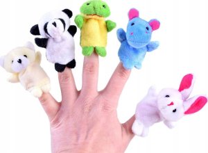 Jokomisiada Pacynki kukiełki na palec zwierzątka 10szt ZA3675 4