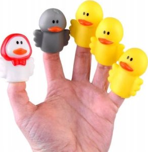 Jokomisiada Gumowe kaczuszki Pacynki na palec kaczki ZA4337 2