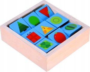 Jokomisiada Edukacyjne Klocki drewniane układaj obrazki ZA4449 4