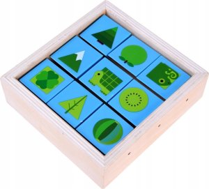 Jokomisiada Edukacyjne Klocki drewniane układaj obrazki ZA4449 5