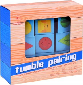 Jokomisiada Edukacyjne Klocki drewniane układaj obrazki ZA4449 7