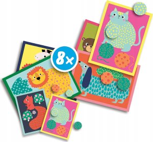 SES Moje pierwsze wyklejanki - Naklejki ze zwierzętami 3