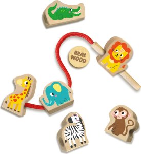 SES Sznurowanie drewnianych zwierzątek 5