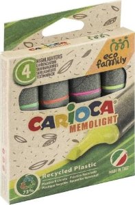 Carioca Zakreślacze Carioca EcoFamily 4 kolory 1