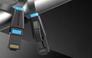 Vention Płaski kabel sieciowy UTP kat.6 Vention IBJBX 50m czarny 5