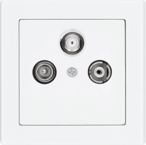 Timex Gniazdo antenowe RTV - SAT JOWISZ biały 2