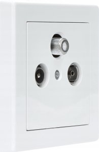 Timex Gniazdo antenowe RTV - SAT JOWISZ biały 4