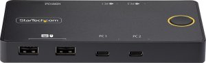 Przełącznik StarTech StarTech C2-H46-UC2-PD-KVM przełącznik KVM Czarny 3