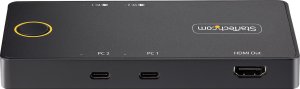 Przełącznik StarTech StarTech C2-H46-UC2-PD-KVM przełącznik KVM Czarny 4