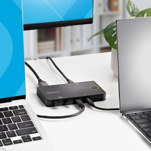 Przełącznik StarTech StarTech C2-H46-UC2-PD-KVM przełącznik KVM Czarny 8