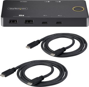 Przełącznik StarTech StarTech C2-H46-UC2-PD-KVM przełącznik KVM Czarny 9