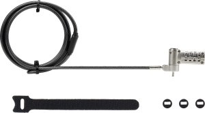 Linka zabezpieczająca StarTech UNIVC4D-LAPTOP-LOCK zapięcie do kabli czarny, srebrny 2 m 8