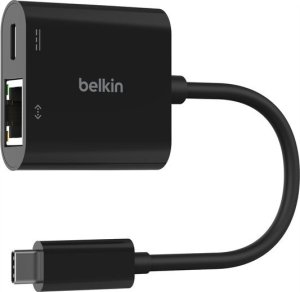 Karta sieciowa Belkin USB-C - Ethernet z funkcją ładowania PD 100W (INC019BTBK) 1