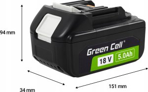 Green Cell Green Cell Bateria do Makita LXT 18V 5Ah zamiennik BL1850 6