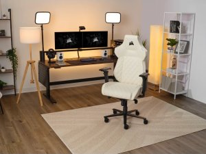Fotel Corsair TC500 LUXE Fotel dla gracza Tapicerowane siedzisko Beżowy 11