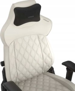 Fotel Corsair TC500 LUXE Fotel dla gracza Tapicerowane siedzisko Beżowy 5