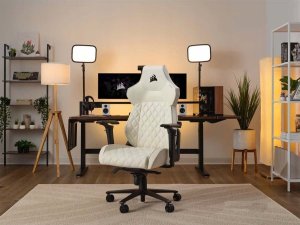 Fotel Corsair TC500 LUXE Fotel dla gracza Tapicerowane siedzisko Beżowy 6