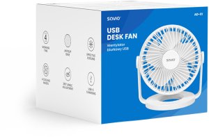 Wentylator USB Savio Biurkowy AD-01 Biały 4