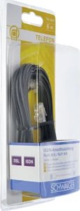 Schwaiger Schwaiger 6.0m RJ-11 - RJ-45 6 m Czarny 4